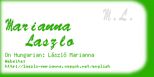 marianna laszlo business card